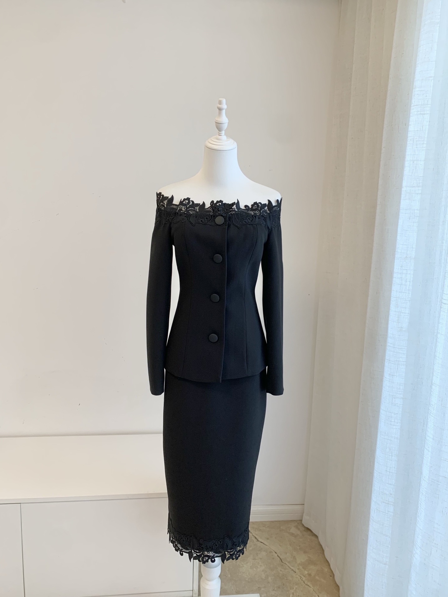 Women Floral Embroidery Black  - огляд і ціна Midi Skirt Floral